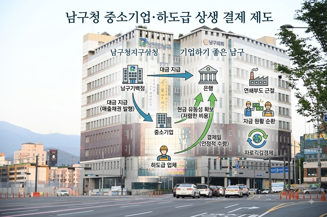 중소기업의 자금 유동성 증대를 위한 상생 결제 도입 관련 이미지